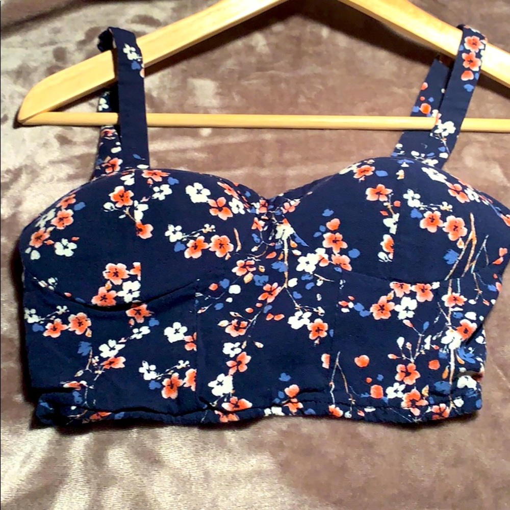 Floral crop top